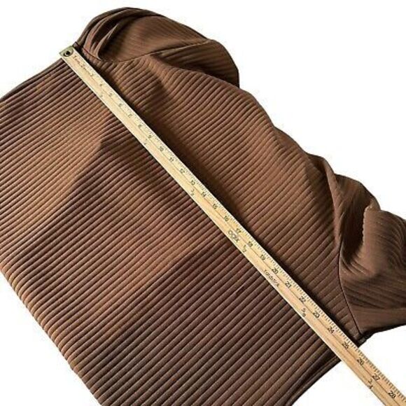 Marc New York Andrew Marc Open Front Kimono Duster Pleated Brown Women Size XL - Picture 12 of 13